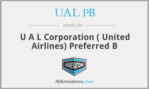 What does UAL PB stand for?